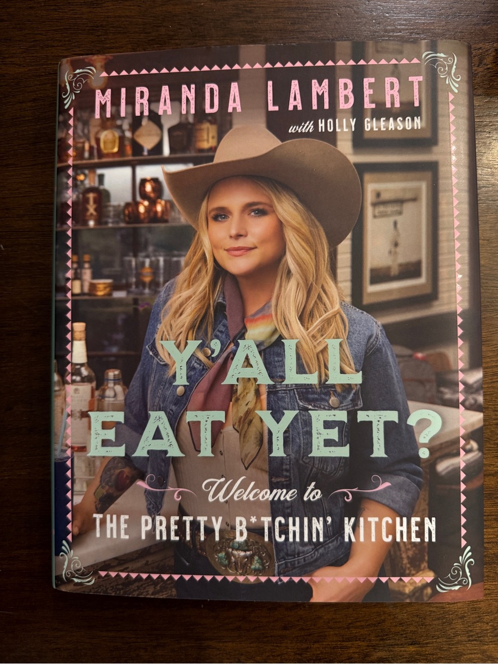 Barnes & Noble Miranda Lambert Cookbook - Denim Blue & Pink Accents